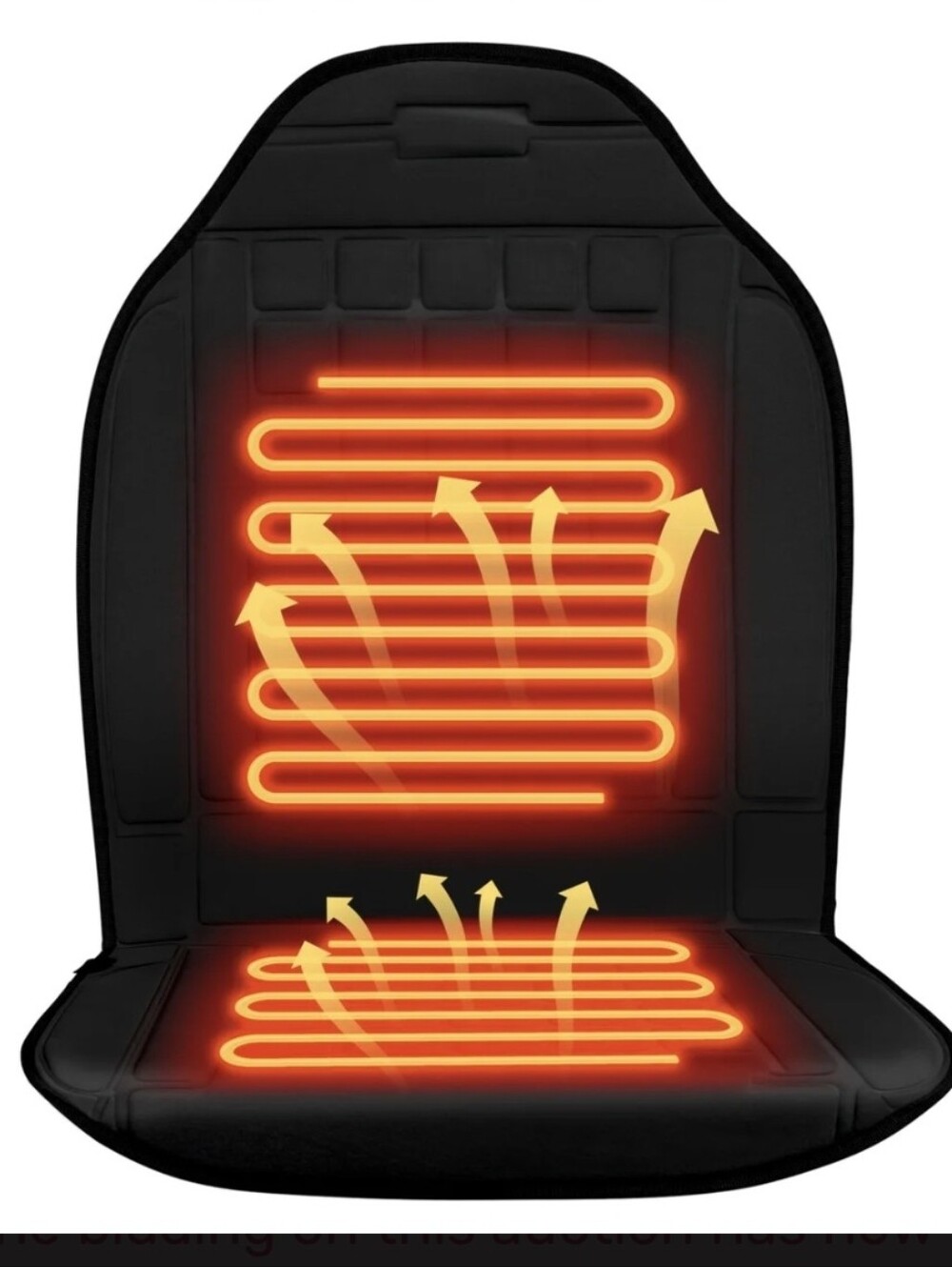 Heated Car Seat Cushion - Black